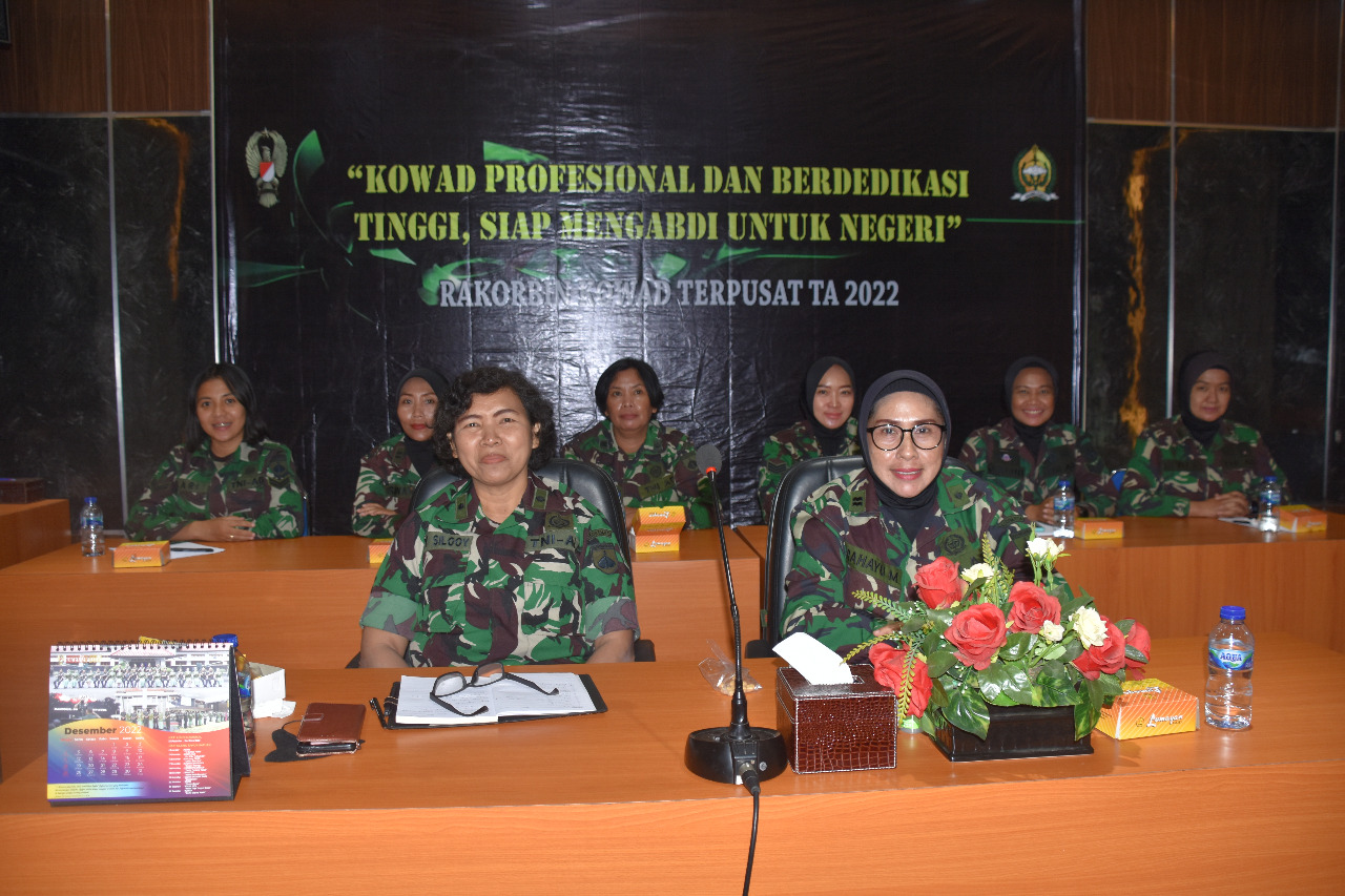 Prajurit Kowad Korem 073/Makutarama Ikut Serta Rakorbin Kowad Terpusat TA 2022